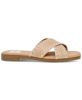 Dv Dolce Vita Women's Miguel Crisscross Flat Slide Sandals