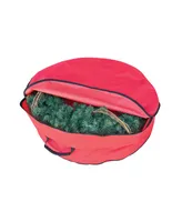Northlight 2 in 1 Zip Up Christmas Garland and Wreath Storage Bag