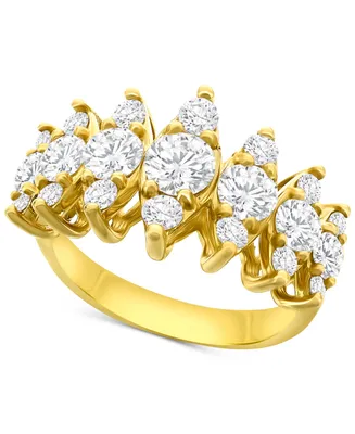 Diamond Horizontal Cluster Ring (2 ct. t.w.) in 14k Gold