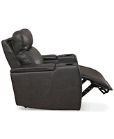 Greymel 37" Zero Gravity Leather Chair with Power Headrest, Created for Macy's