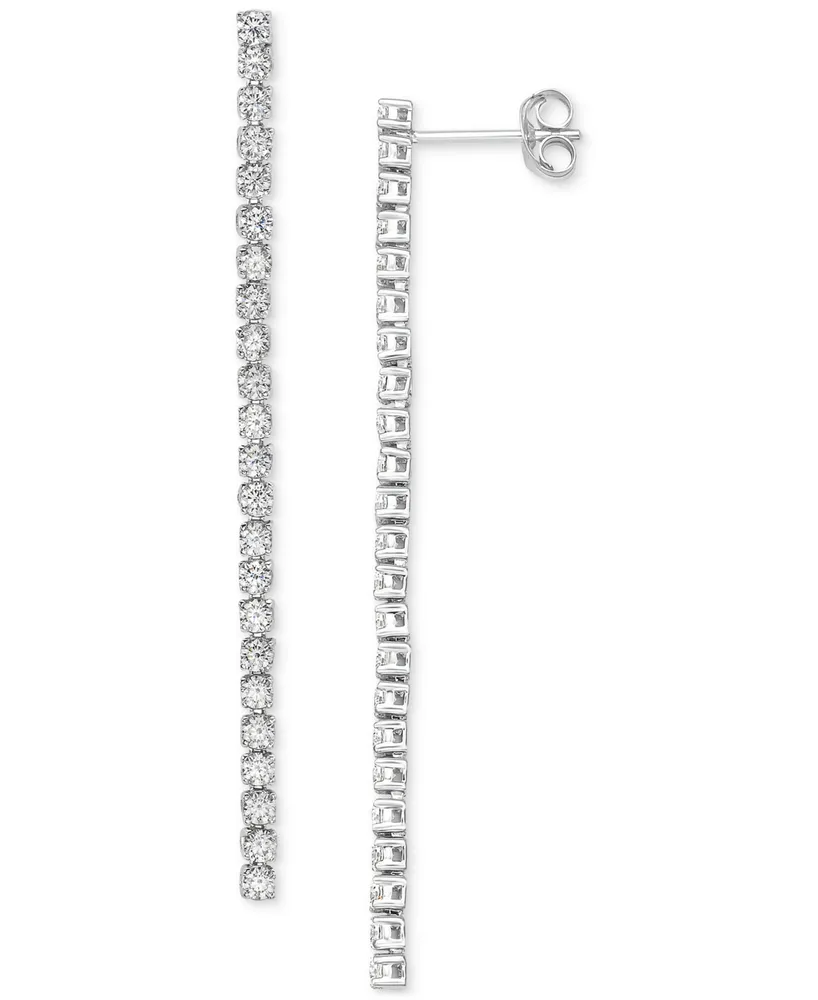 Diamond Linear Drop Earrings (1-5/8 ct. t.w.) in 14k White Gold