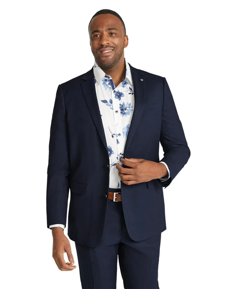 Johnny Bigg Big & Tall Diego Textured Stretch Suit Jacket