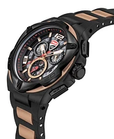 Ducati Corse Men's Quartz Two Tone Silicone Watch 49mm