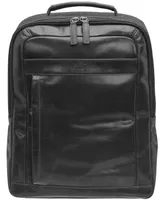 Mancini Men's Buffalo Backpack with Dual Compartments for 15.6" Laptop