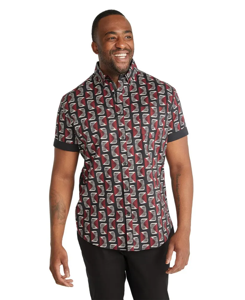 Johnny Bigg Men's Big & Tall Reid Print Shirt