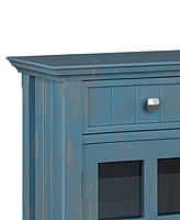 Simpli Home Acadian 36" Solid Wood Entryway Storage Cabinet