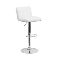 Vertical Stitch Back/Seat Swivel Adjustable Height Barstool