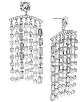 I.n.c. International Concepts Crystal & Imitation Pearl Shaky Statement Earrings, Created for Macy's