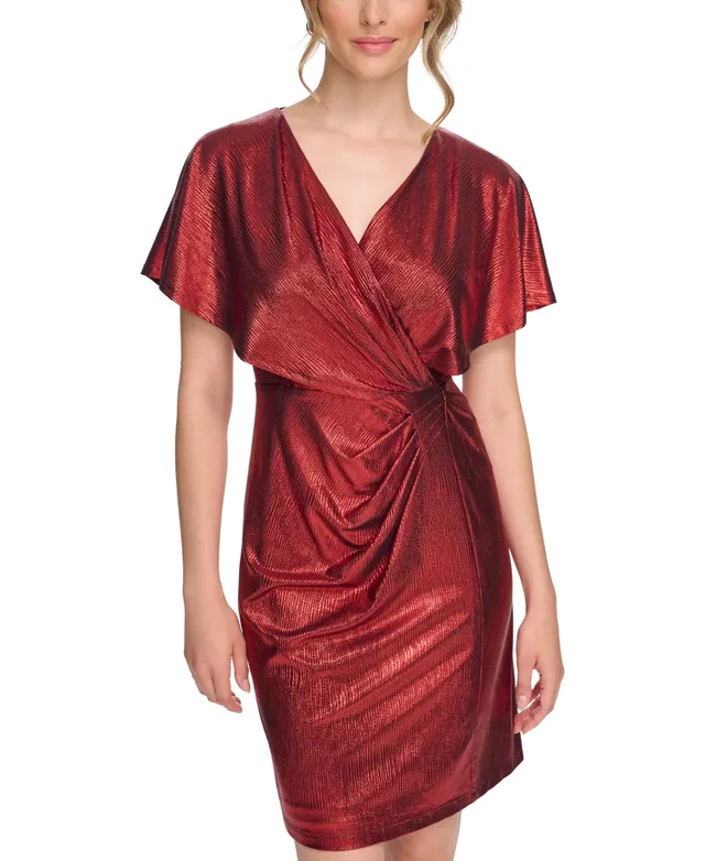 kensie Blouson Wrap Dress - Macy's