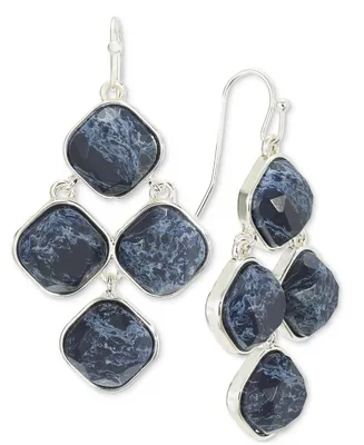 Style & Co Large Color Stone Drop Earrings, Created for Macy's