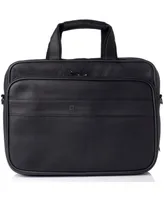 Alpine Swiss Messenger Bag Leather 15.6 Laptop Briefcase Portfolio Business Case