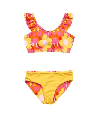 Toddler, Child Girls Pop of Sunshine Frill Crop Bikini