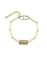 Reese Disc Two Tone Bracelet