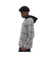 Manning Hooded Zip-Up Flannel Shirt