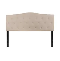 Arched Queen Button Tufted Upholstered Headboard