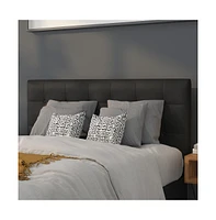Button Tufted Full Upholstered Headboard