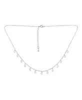 Bling Jewelry Simple Delicate Fine Cocktail Holiday Party Fashion Crystal Thin Necklace For Women Prom Adjustable