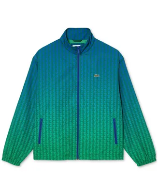 Lacoste Men's Zip-Front Geo Pattern Jacket