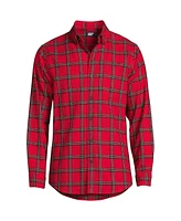 Lands' End Big & Tall Traditional Fit Flagship Flannel Shirt