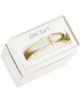 On 34th Gold-Tone Hinge Bracelet, Created for Macy's