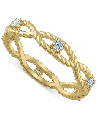 Igi Certified Diamond Braided Rope Band (1/4 ct. t.w.) 14k Gold