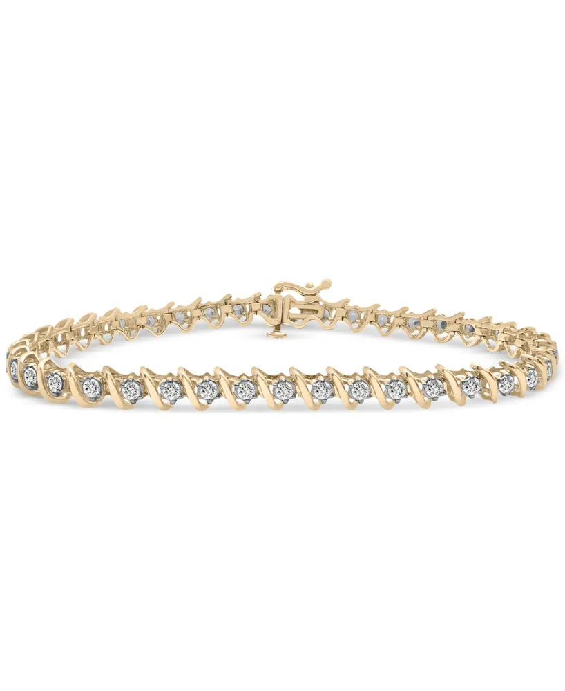 Diamond Tennis Bracelet (2 ct. t.w.) in 10k Gold, Created for Macy's