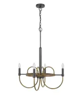 Seagrove 4 Light 29" Height Metal Chandelier