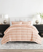 ienjoy Home Ultra Soft Stripe Reversible 3- Pc. Comforter Set