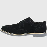 Alpine Swiss Beau Mens Dress Shoes Genuine Suede Wingtip Brogue Lace Up Oxfords