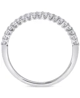 Diamond Double Row Bar Band (1/4 ct. t.w.) in Platinum