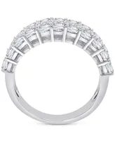 Diamond Three Row Band (2 ct. t.w.) in Platinum