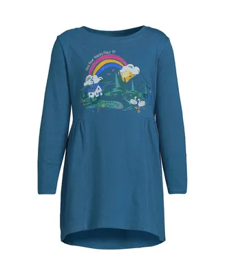 Lands' End Child Girls Long Sleeve Tunic Top