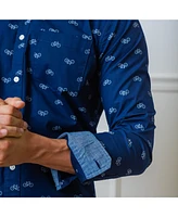 Hope & Henry Mens' Organic Long Sleeve Stretch Poplin Button Down Shirt