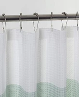 Dainty Home Ombre Waffle 13-Pc. Shower Curtain & Hooks Set, 72" x 70"