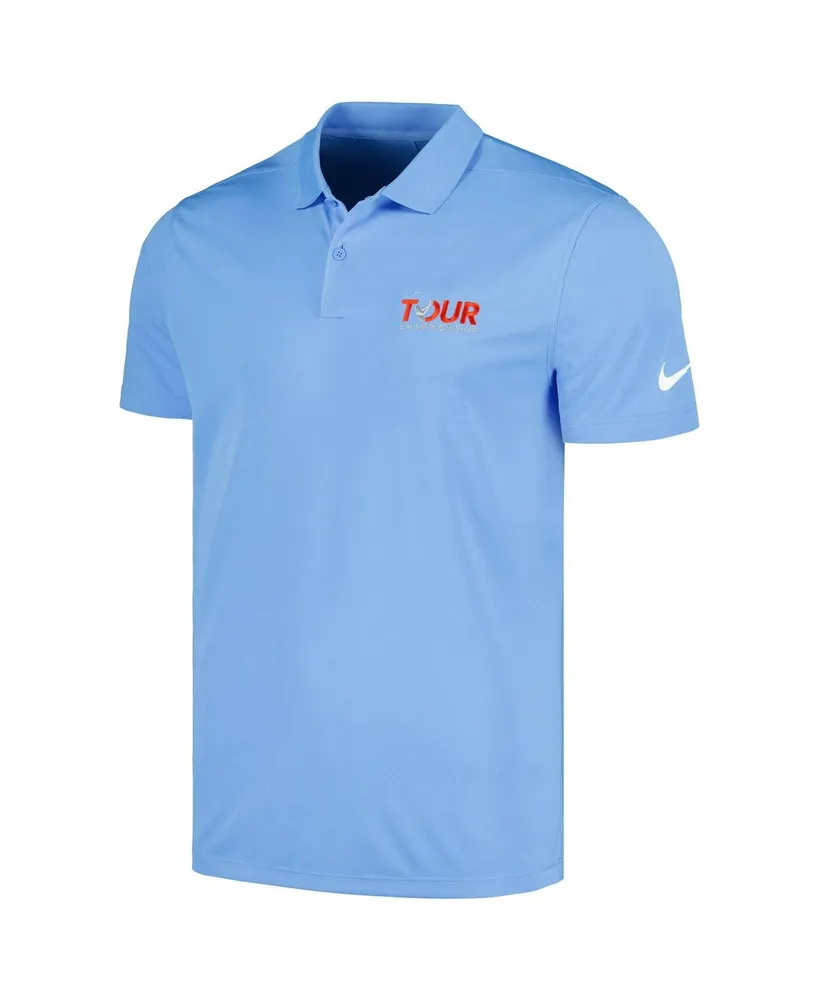 Men's Nike Light Blue Tour Championship Performance Victory Polo Shirt