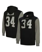 Men's Mitchell & Ness Bo Jackson Black Las Vegas Raiders Retired Player Name and Number Pullover Hoodie