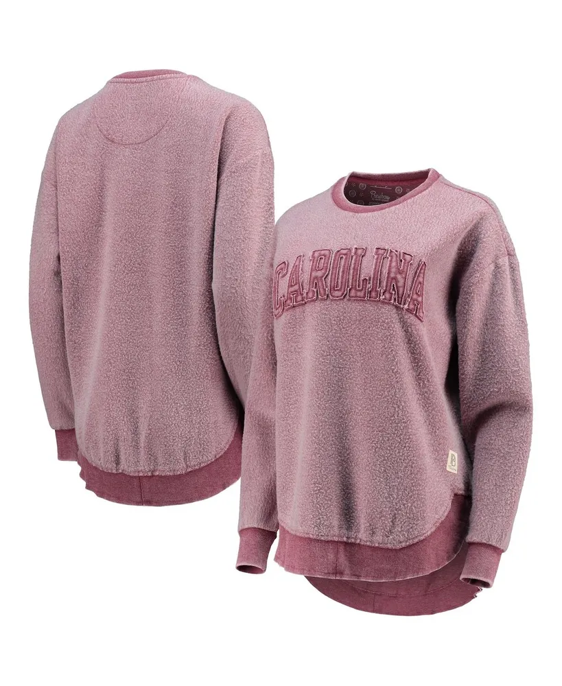 Women's Pressbox Garnet Distressed South Carolina Gamecocks Ponchoville Pullover Sweatshirt