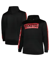 Men's Profile Black Ohio State Buckeyes Big and Tall Fleece Pullover Hoodie