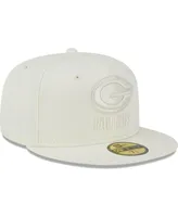 Men's New Era Cream Green Bay Packers Color Pack 59FIFTY Fitted Hat