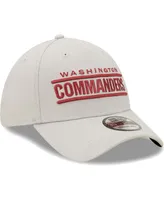 Men's New Era Gray Washington Commanders Wordmark Essential 39THIRTY Flex Hat