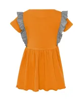 Girls Toddler Tennessee Orange Tennessee Volunteers Too Cute Tri-Blend Dress