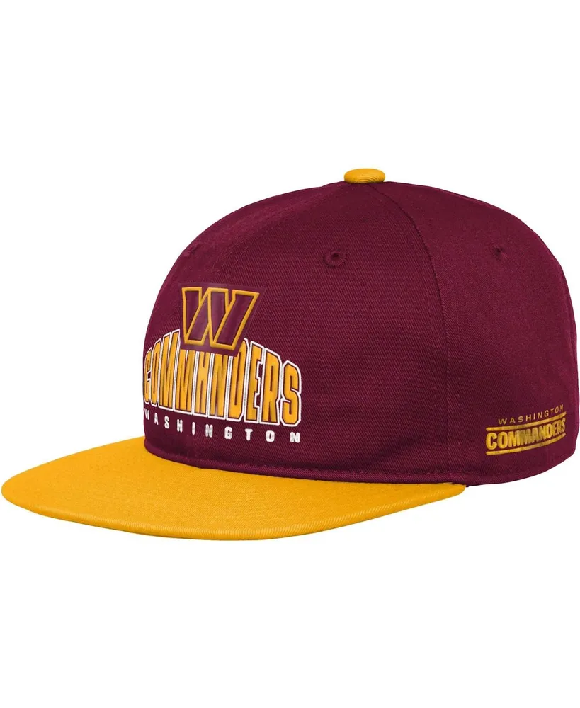 Youth Boys and Girls Burgundy Washington Commanders Legacy Dead stock Snapback Hat