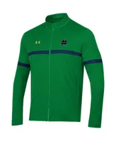 Men's Under Armour Green Notre Dame Fighting Irish 2023 Assist Warm Up Full-Zip Jacket