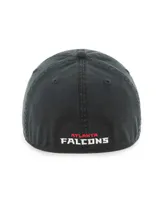 Men's '47 Brand Black Atlanta Falcons Sure Shot Franchise Fitted Hat