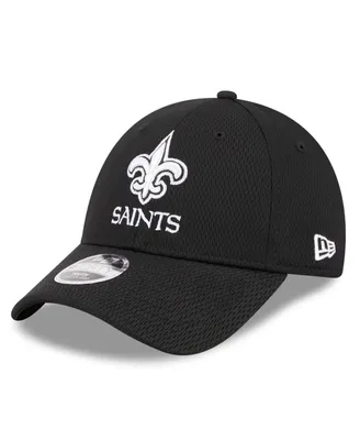 Youth Boys and Girls New Era Black New Orleans Saints Main B-Dub 9FORTY Adjustable Hat