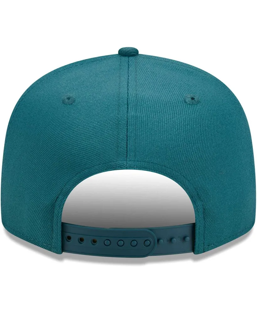 Men's New Era Midnight Green Philadelphia Eagles Main Script 9FIFTY Snapback Hat