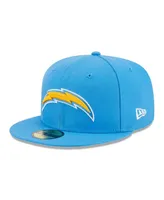 Men's New Era Powder Blue Los Angeles Chargers Main Patch 59FIFTY Fitted Hat