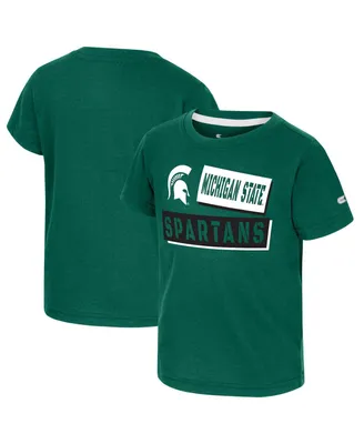 Toddler Boys and Girls Colosseum Green Michigan State Spartans No Vacancy T-shirt
