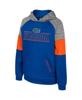 Big Boys Colosseum Royal Florida Gators Live Hardcore Raglan Pullover Hoodie