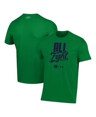 Men's Under Armour Green Notre Dame Fighting Irish All Fight T-shirt